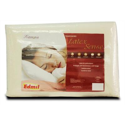 Travesseiro 60Cm X 40Cm Latex Sense Gi Bege