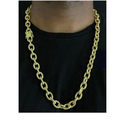 Cordão Cadeado 12mm De Moeda Antiga Joias Maciças