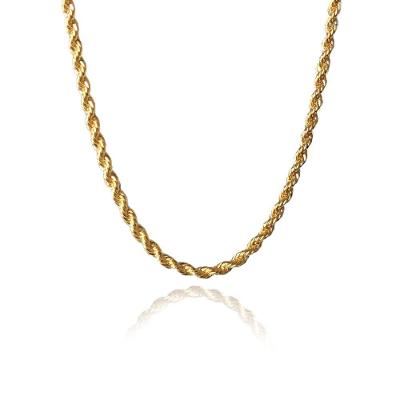 Pulseira Cordão Baiano 3,0 Folheado Em Ouro 18K