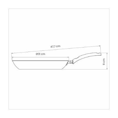 Frigideira Tramontina Turim Aluminio Max Vermelha 30 Cm 2