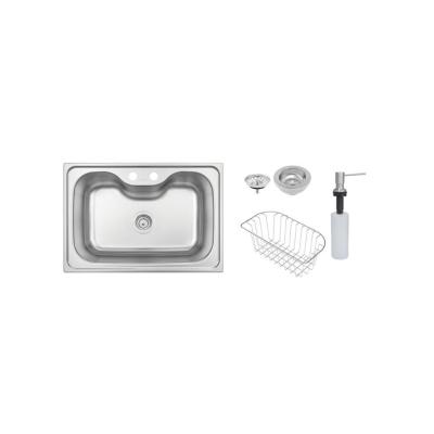 Cuba de Sobrepor Morgana Inox com Dosador e Cesta Tramontina 93806/152