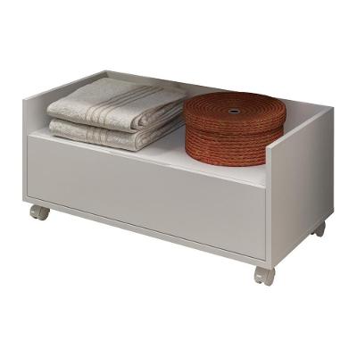 Balcão para Banheiro 1 Gaveta Rodízios Branco Multimóveis