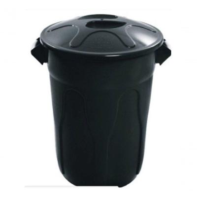 Kit Com 10 Cesto Lixeira Plastico 20L Preto