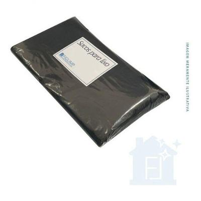 Saco De Lixo 60L Preto Resistente - 100 Unidades Preto