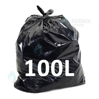 Saco De Lixo 100L Reforçado 100un 0,10 Preto