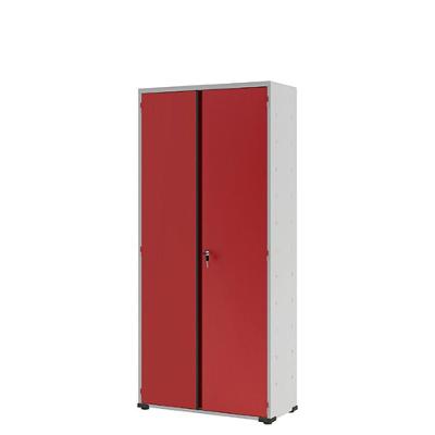 Armário Aço Escritório Fechadura 3 Prateleiras Ea303 Vermelho
