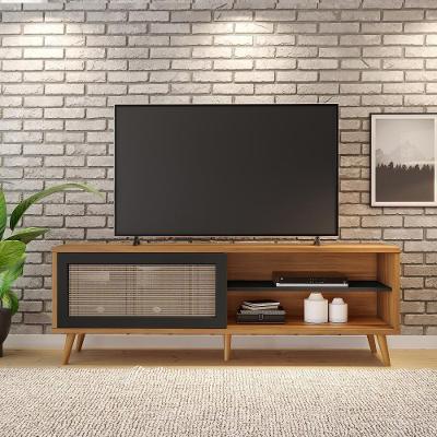 Rack Para Sala Tv Até 60" Nt1175 Freijó Preto