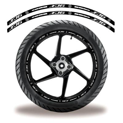 Friso De Roda Adesivo Refletivo Moto Xj6 Preto