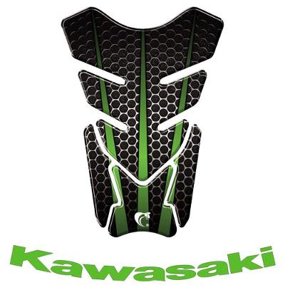 Kit Protetor Tanque Moto Adesivo Roda Kawasaki Verde