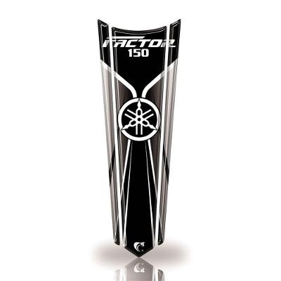 Adesivo Gravata Tanque Moto Resinado Factor 150 Branco