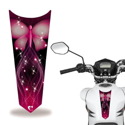 Adesivo Faixa Gravata Tanque Moto Cg 160 125 Titan Fan Borboleta Rosa