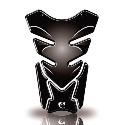 Protetor De Tanque Adesivo Moto Cg Twister Cb Factor Fazer Gsx-S Preto