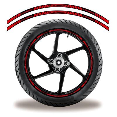 Friso De Roda Adesivo Refletivo Moto Honda Cb 3O0 R Vermelho Vermelho