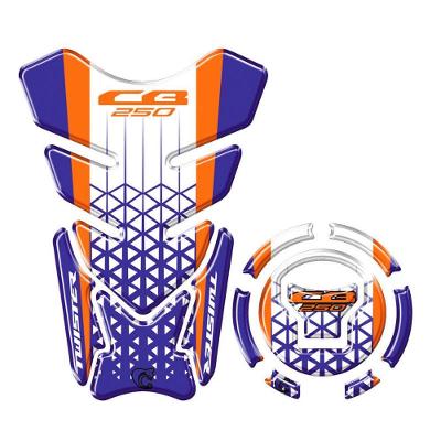 Kit Protetor Tanque Bocal Adesivo Moto Honda Cb Twister Ano 2022/23 Azul