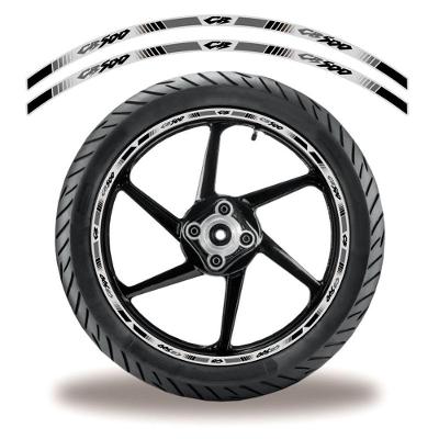 Friso De Roda Adesivo Refletivo Moto Honda Cb 500 Preto Preto