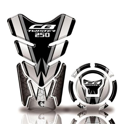 Kit Protetor Tanque Adesivo Moto Honda Twister Acima 2018 Preta Preto