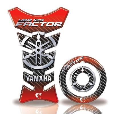 Adesivo Protetor Tanque E Bocal Moto Yamaha Factor 125 Até 2016 Vermelho