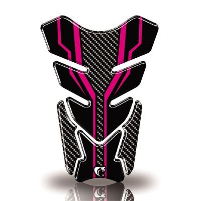 Protetor De Tanque Adesivo Moto Cg Twister Cb Factor Fazer Gsx-S Carbono Rosa Pink Pink