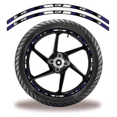 Friso De Roda Adesivo Refletivo Moto Honda Cb 500 Azul Azul