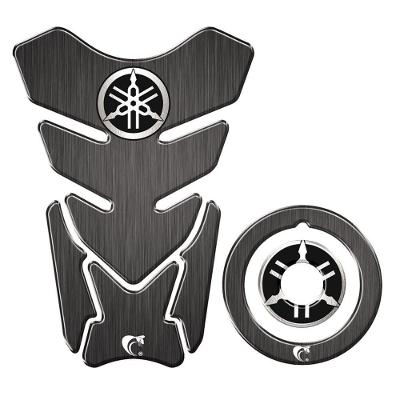 Adesivo Protetor Tanque E Bocal Moto Yamaha Carbono Cinza
