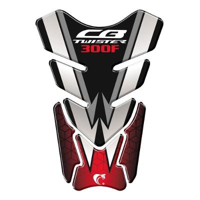 Protetor De Tanque Adesivo Moto Honda Cb Twister 300F Vermelho Vermelho