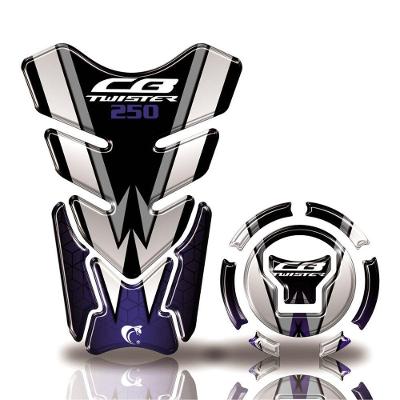 Kit Protetor Tanque Adesivo Moto Honda Acima 2018 Cb Twister 250 Azul Honda Honda Cb Twister