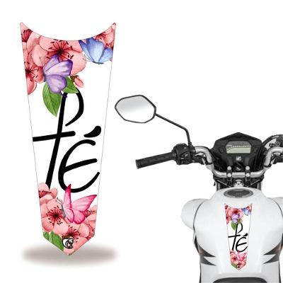 Adesivo Faixa Gravata Tanque Moto Cg 160 125 Titan Fan Branco