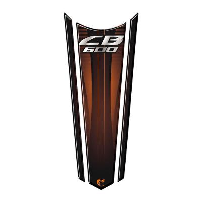 Adesivo Faixa Gravata Tanque Moto Resinado Cb 600 Laranja