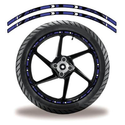 Friso De Roda Adesivo Refletivo Honda Biz Azul Azul