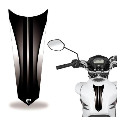Adesivo Faixa Gravata Tanque Moto Listra Preto