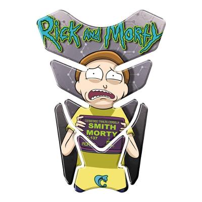 Protetor De Tanque Adesivo Moto Rick And Morty Amarelo