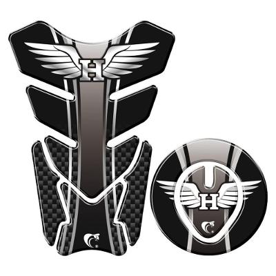 Protetor Tanque E Bocal Adesivo Moto Honda Asa Até 2017 Preto Preto