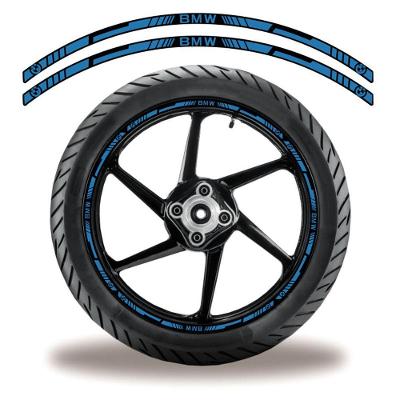 Friso De Roda Adesivo Refletivo Bmw Azul E Preto Azul