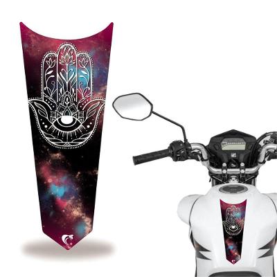 Adesivo Faixa Gravata Tanque Moto Cg 160 125 Titan Fan Branco