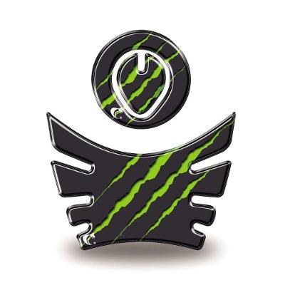 Kit Adesivo Protetor De Tanque Moto Bros Honda Ano Até 2015 E Modelos Monster - Verde