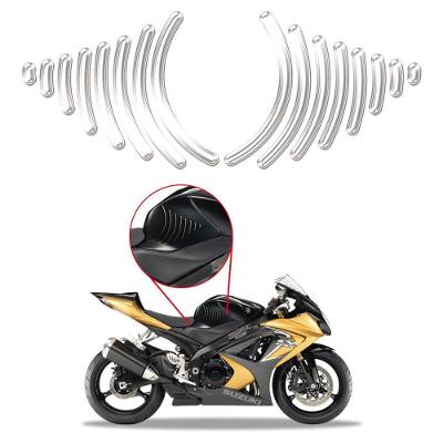 Protetor Tanque Adesivo Lateral Moto Universal Tiras Transparente Transparente