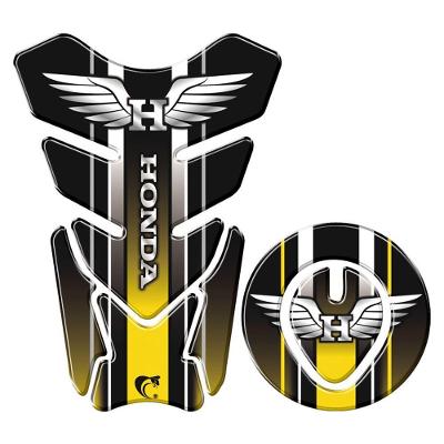 Protetor Tanque E Bocal Adesivo Moto Honda Asa Até 2017 Amarelo Amarelo