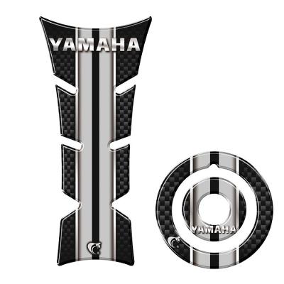 Kit Protetor De Tanque E Bocal Moto Yamaha Prata Prata
