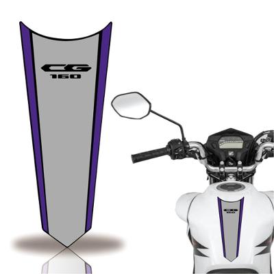 Adesivo Faixa Gravata Tanque Moto Cg 160 150 Titan Fan 160 Azul Cinza