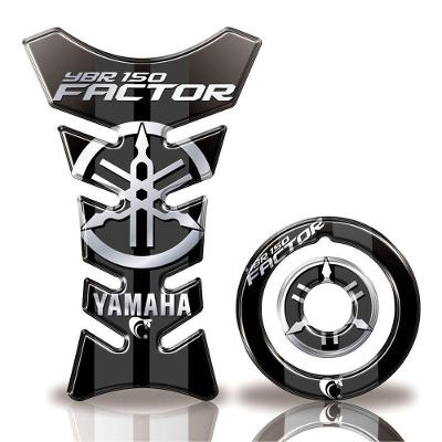 Adesivo Protetor Tanque E Bocal Moto Yamaha Factor 150 Ano + 2016 Preto