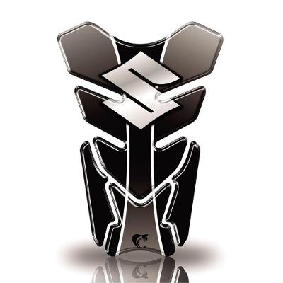 Protetor De Tanque Adesivo Moto Suzuki Preto
