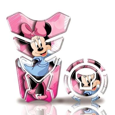 Kit Protetor Tanque Adesivo Moto Honda Acima 2018 Minnie Rosa Rosa