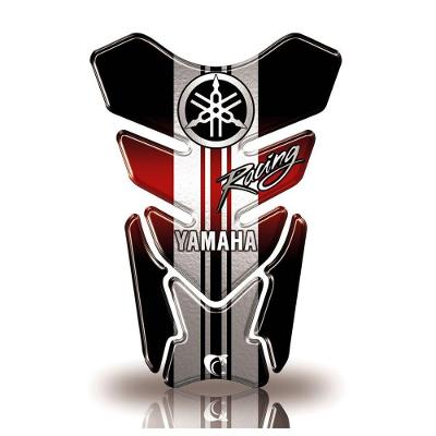Protetor De Tanque Adesivo Moto Yamaha Diapasão Racing Vermelho