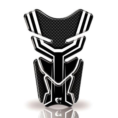 Protetor De Tanque Adesivo Carbono Moto Honda, Yamaha E Suzuki Cinza E Preto