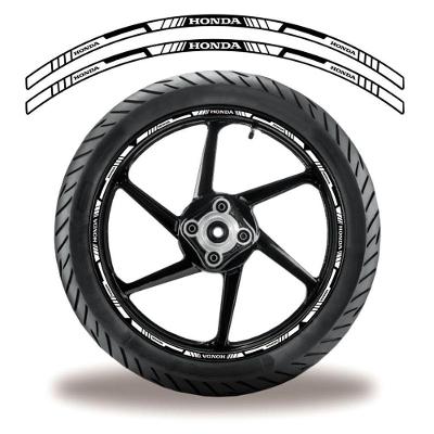 Adesivo Refletivo Friso Roda Moto Honda Branco
