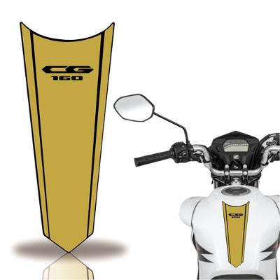 Adesivo Faixa Gravata Tanque Moto Cg 160 150 Titan Fan 160 Dourado