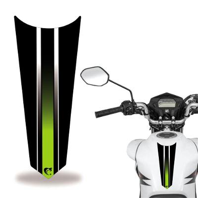 Adesivo Faixa Gravata Tanque Moto Listra Verde