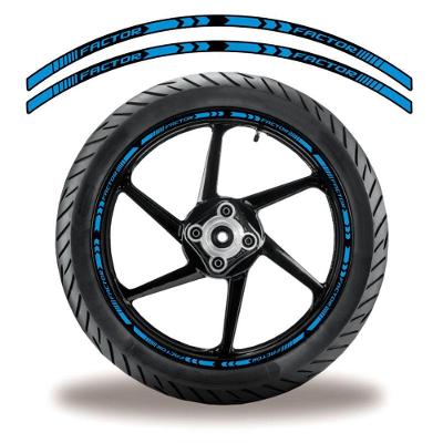 Friso De Roda Adesivo Refletivo Factor Azul E Preto Azul