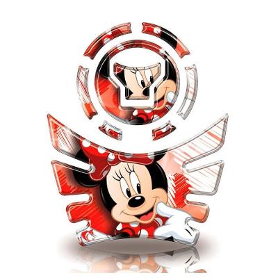 Kit Protetor Tanque E Bocal Moto Honda Acima 2018 Minnie Vermelha Vermelho