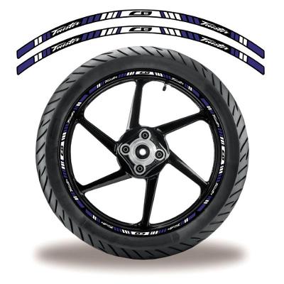 Friso De Roda Adesivo Refletivo Moto Honda Cb Twister Azul Azul